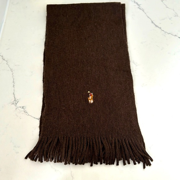 Vintage 100% Merino Wool Ralph Lauren Scarf - Picture 1 of 2